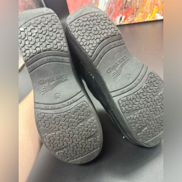 Dansko XP 2.0 black leather clogs SZ9 NWOB - Picture 5 of 6